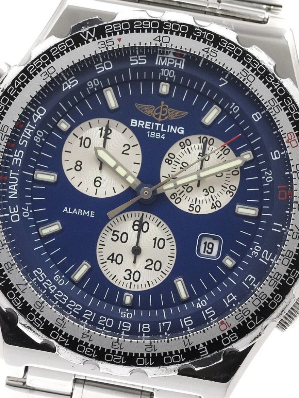 BREITLING Jupiter pilot A59028 Chronograph blue Dial Quartz Men's Watch_943595